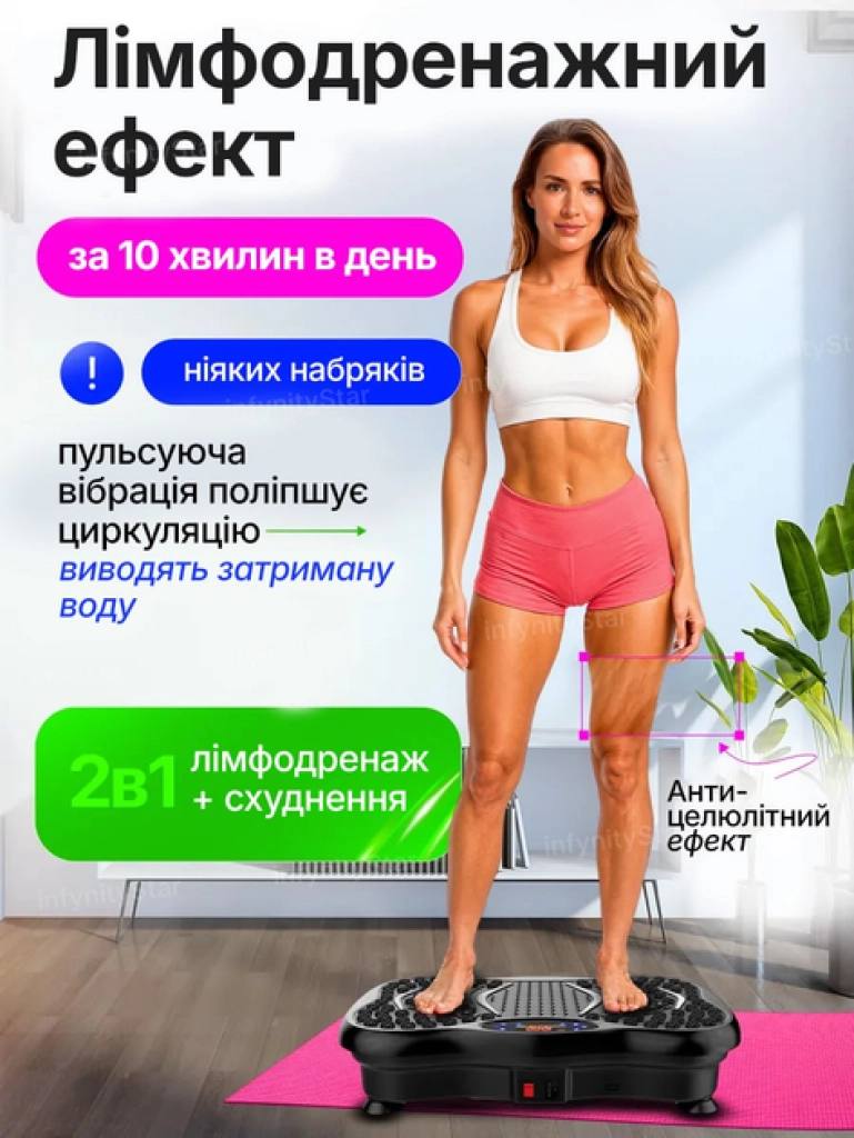 Лімфодренажний ефект віброплатформи